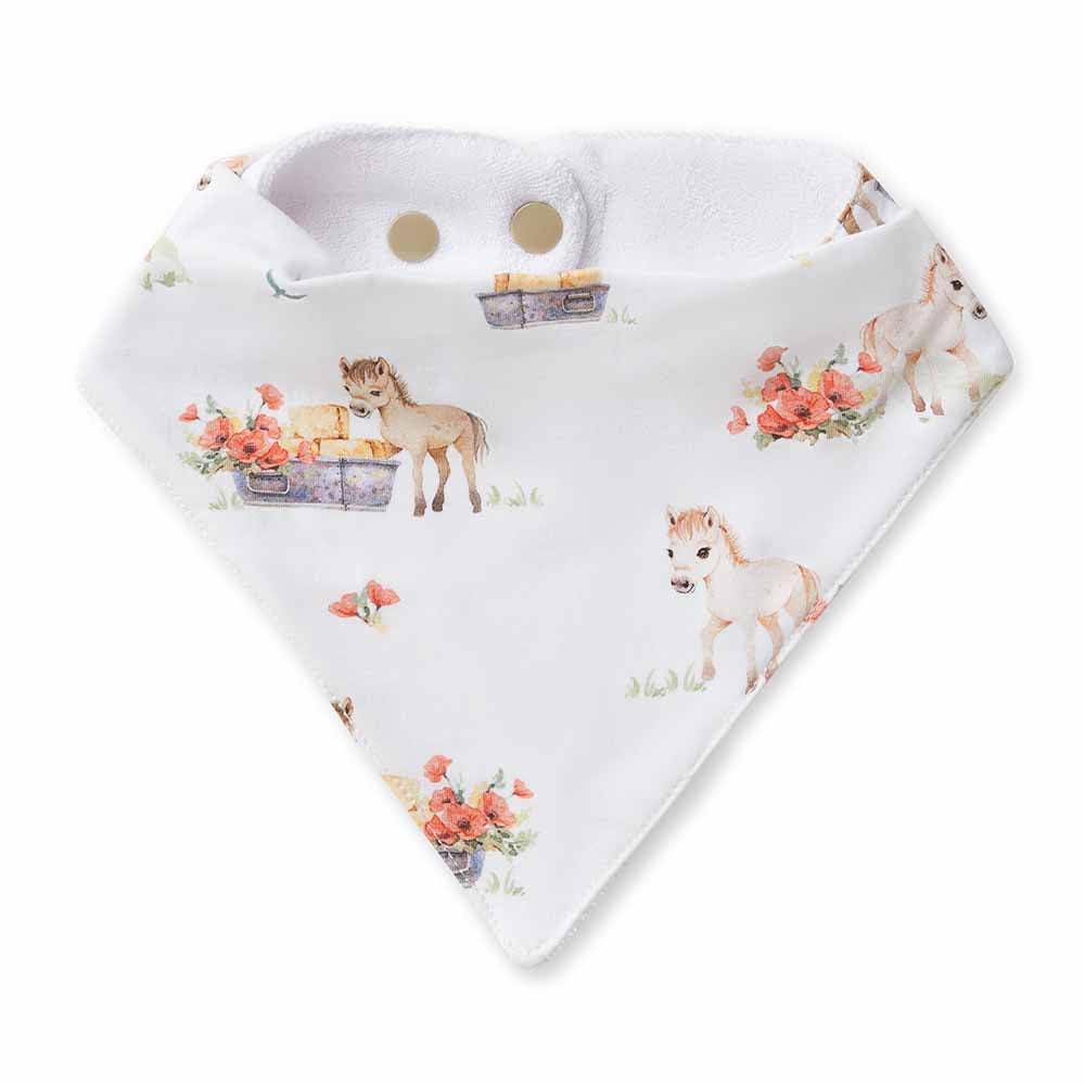 Pony Pals Organic Dribble Bib - The Glamorous Grub