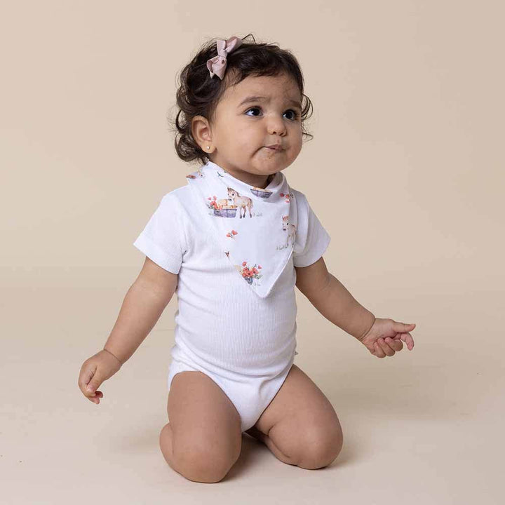 Pony Pals Organic Dribble Bib - The Glamorous Grub