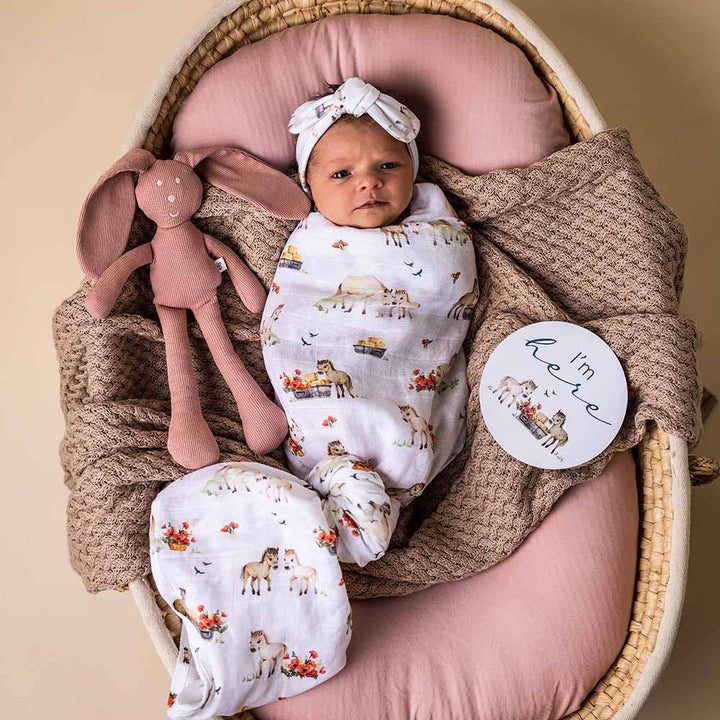 Pony Pals Organic Muslin Wrap - The Glamorous Grub