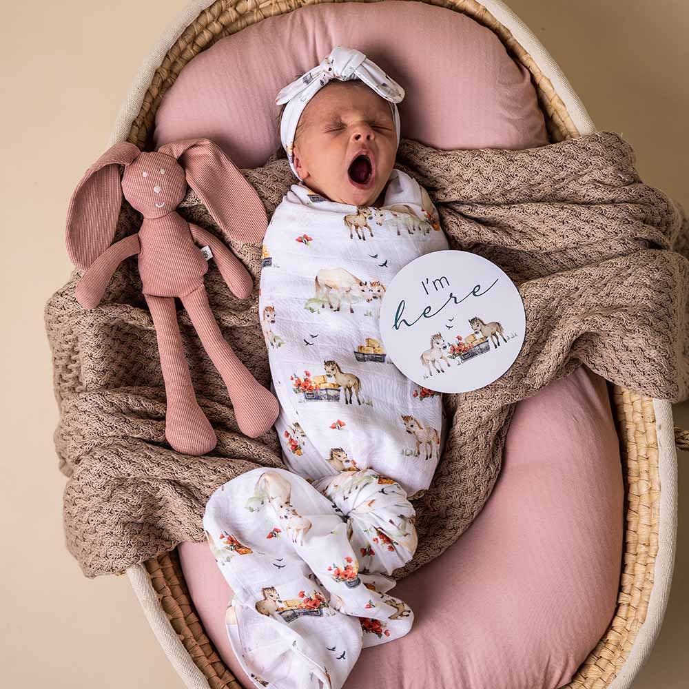 Pony Pals Organic Muslin Wrap - The Glamorous Grub