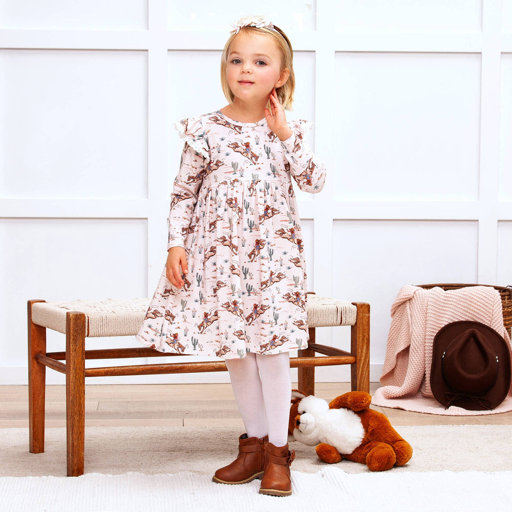 Prairie Princess Girl's Western Bamboo Dress - The Glamorous Grub