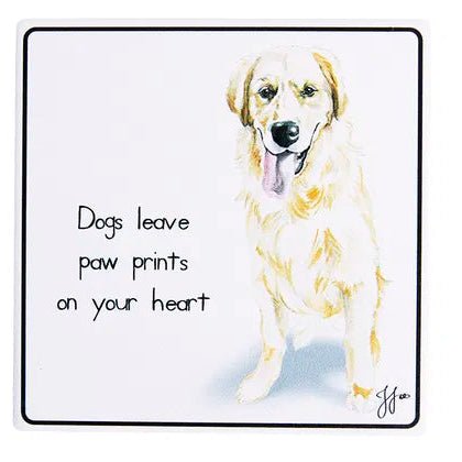 Puppy Tales Retriever Ceramic Coaster - The Glamorous Grub