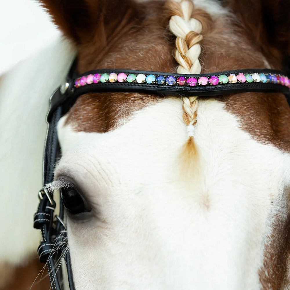 Rainbow Browband - Lumi Pony - The Glamorous Grub