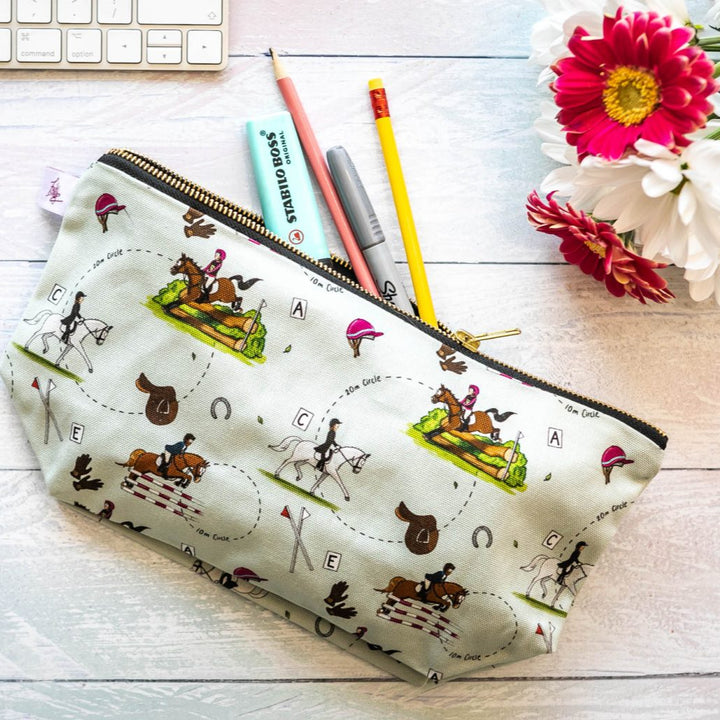 "Eventing’ Wash Bag / Make Up Bag / Pencil Case