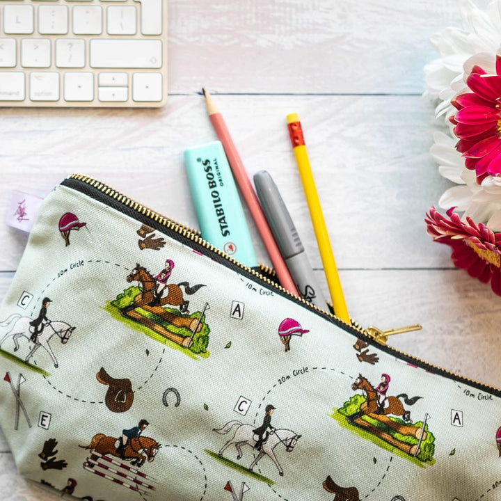"Eventing’ Wash Bag / Make Up Bag / Pencil Case