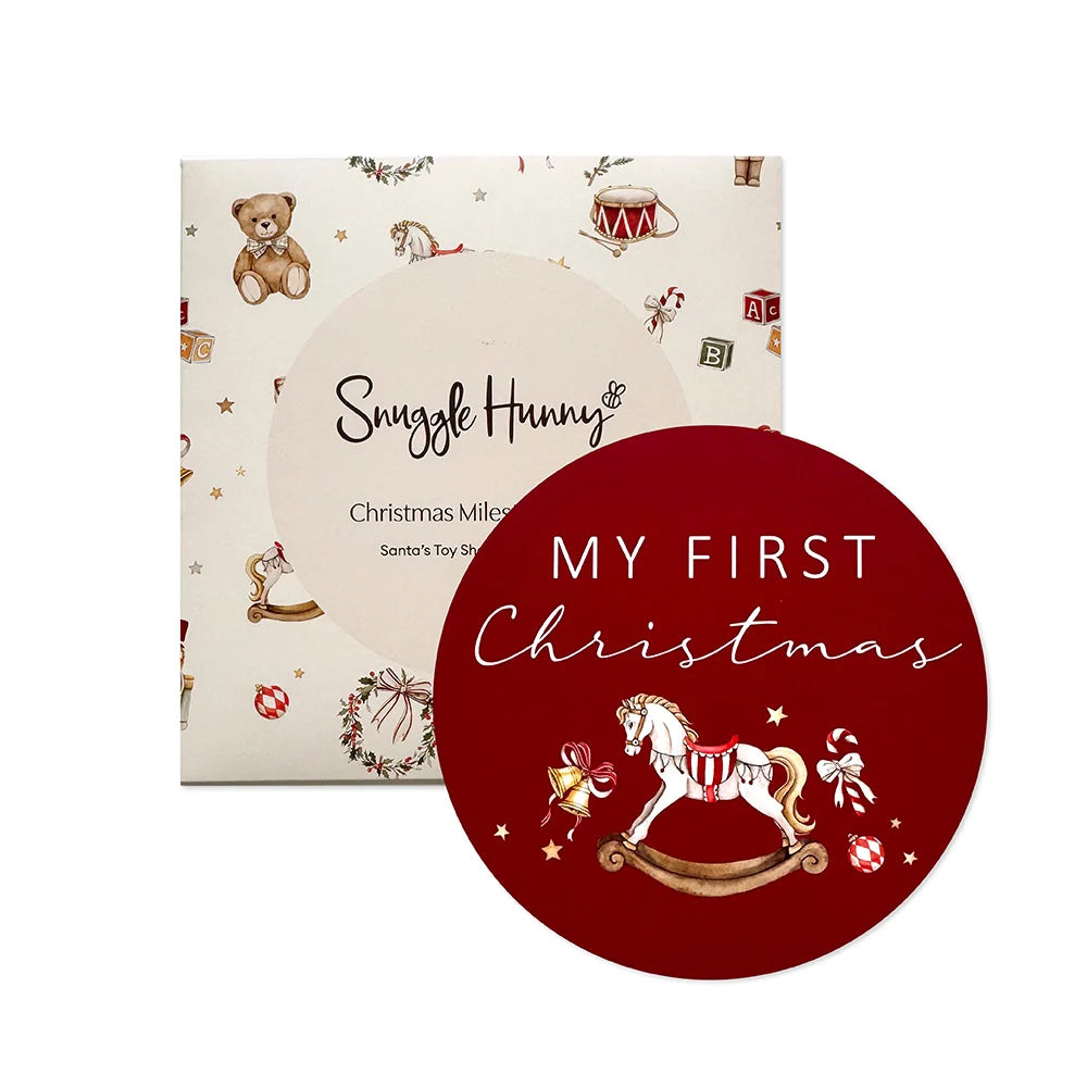 Santas Toy Shop Reversible Milestone Card