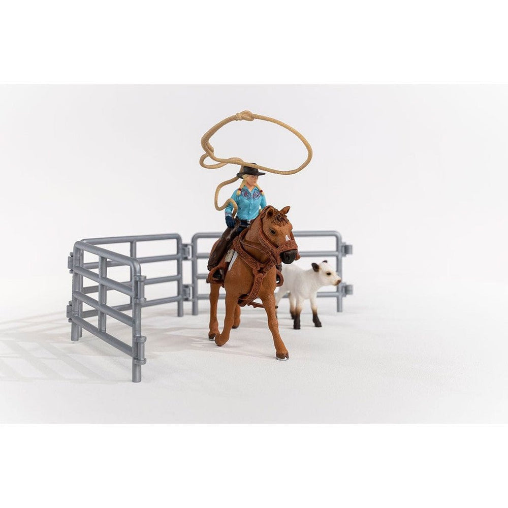Schleich - Cowgirl Team Roping Fun - The Glamorous Grub