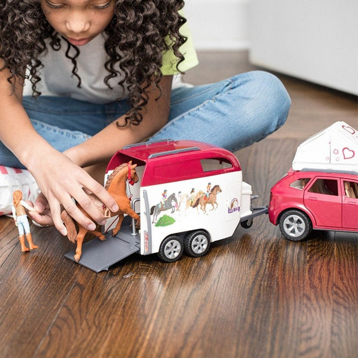 Schleich - Horse Adventures with Car And Trailer - The Glamorous Grub