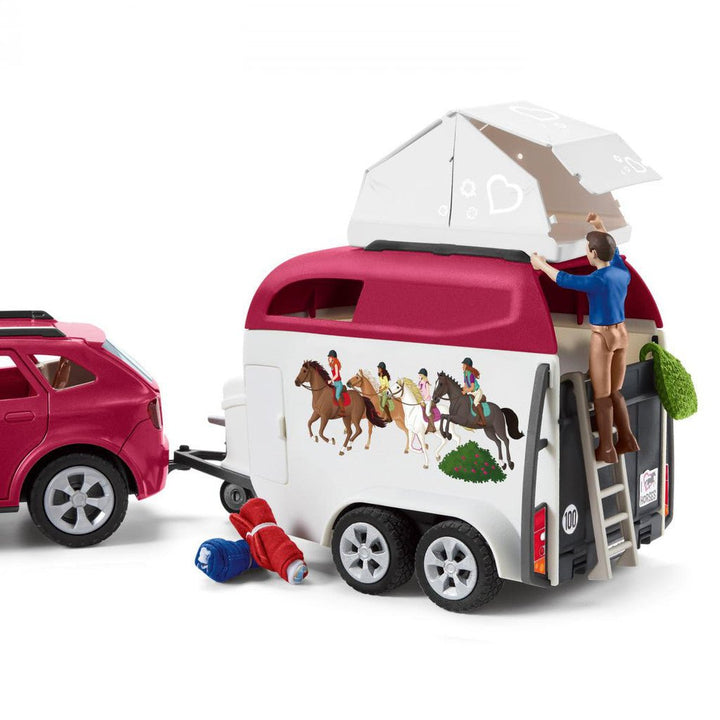 Schleich - Horse Adventures with Car And Trailer - The Glamorous Grub