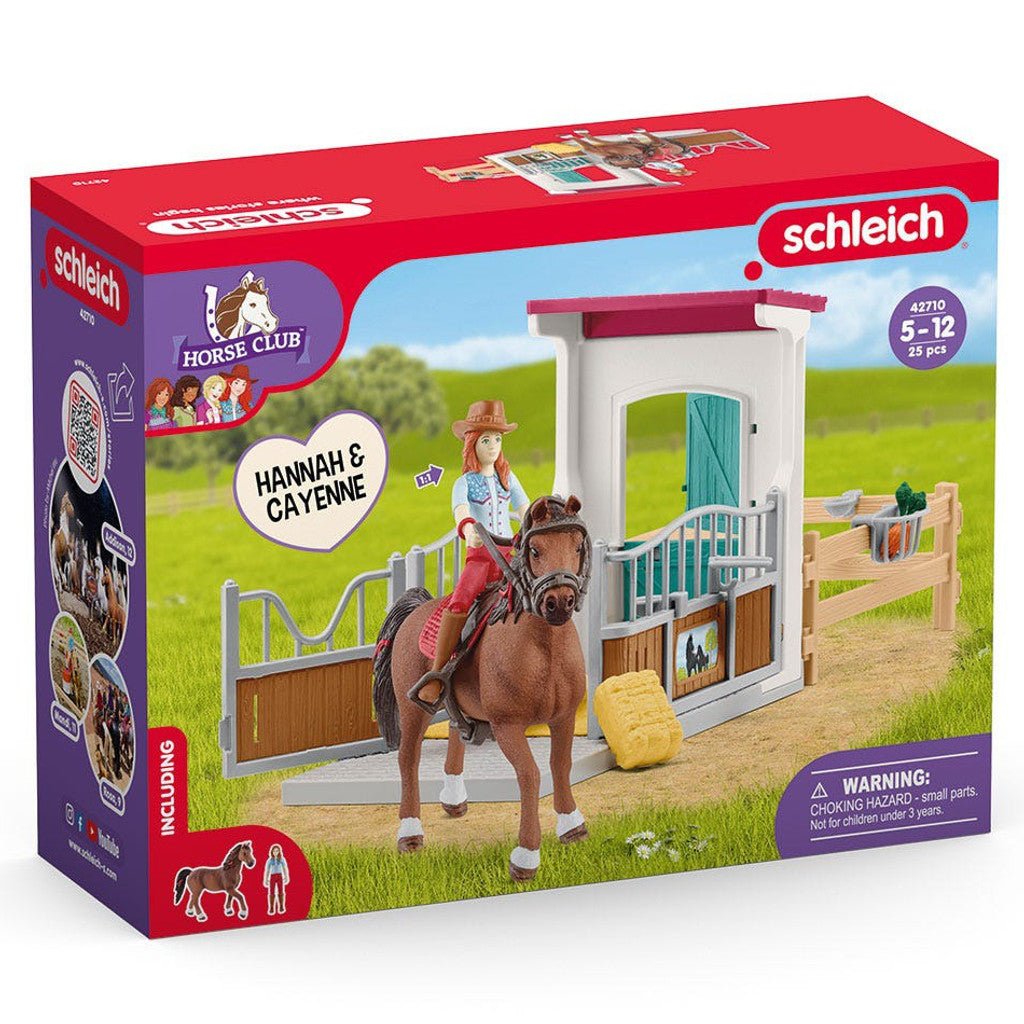 Schleich - Horse Box with Hannah and Cayenne - The Glamorous Grub