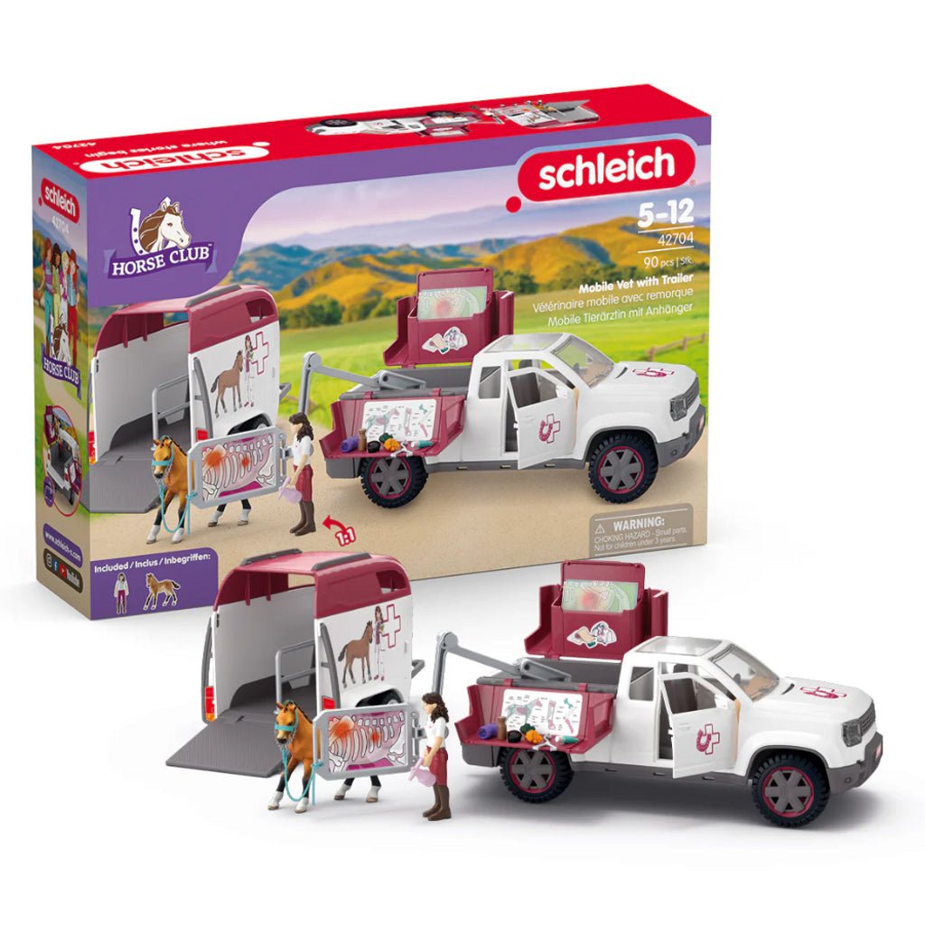 Schleich - Mobile Vet with Trailer - NEW - The Glamorous Grub