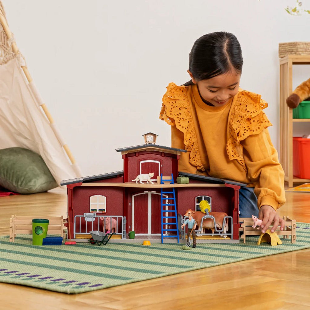 Schleich - Red Barn with Animals - NEW - The Glamorous Grub