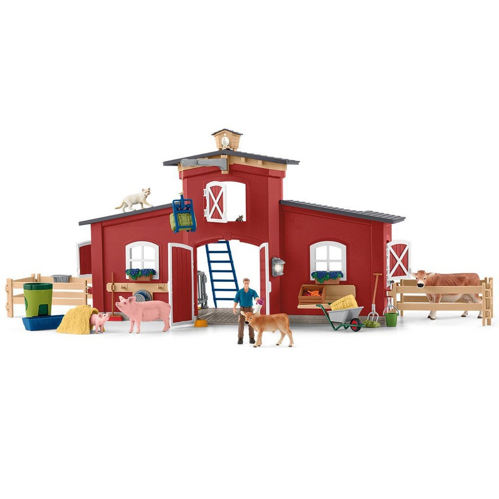 Schleich - Red Barn with Animals - NEW - The Glamorous Grub