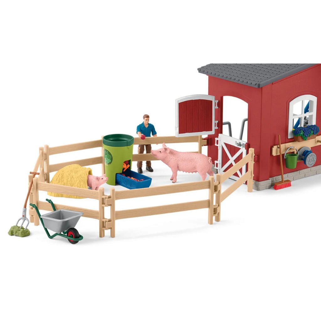 Schleich - Red Barn with Animals - NEW - The Glamorous Grub