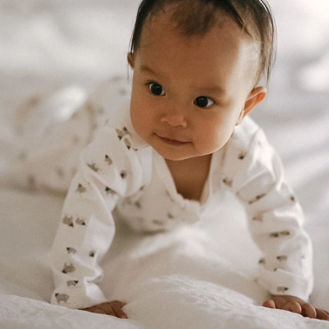 Sheep Organic Long Sleeved Romper - The Glamorous Grub