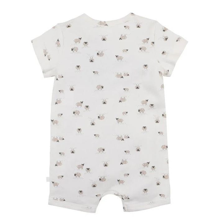 Sheep Organic Short Sleeved Romper - The Glamorous Grub
