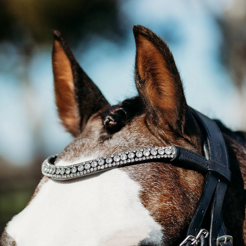Solitaire Crystal Browband - Lumi Pony - The Glamorous Grub