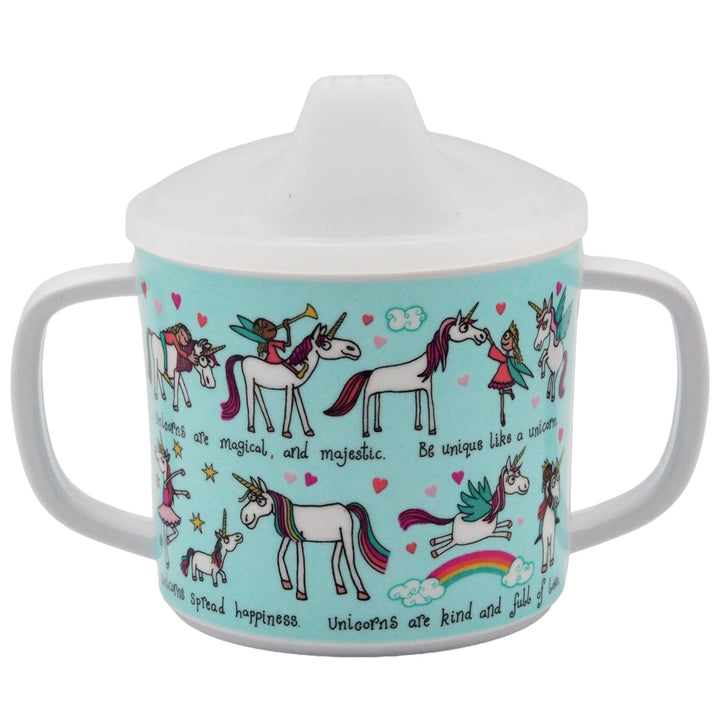 Tyrrel Katz Unicorns Two - Handled Toddler Sippy Cup - The Glamorous Grub