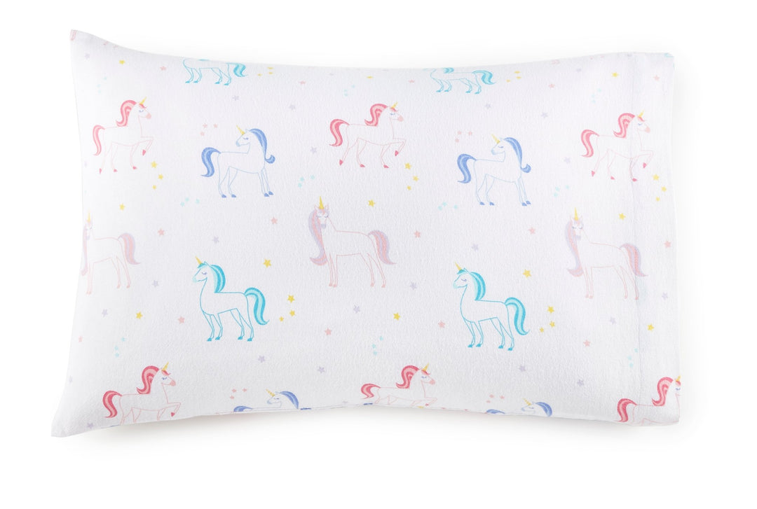 Unicorn 100% Cotton Flannel Sheet Set - Double - The Glamorous Grub