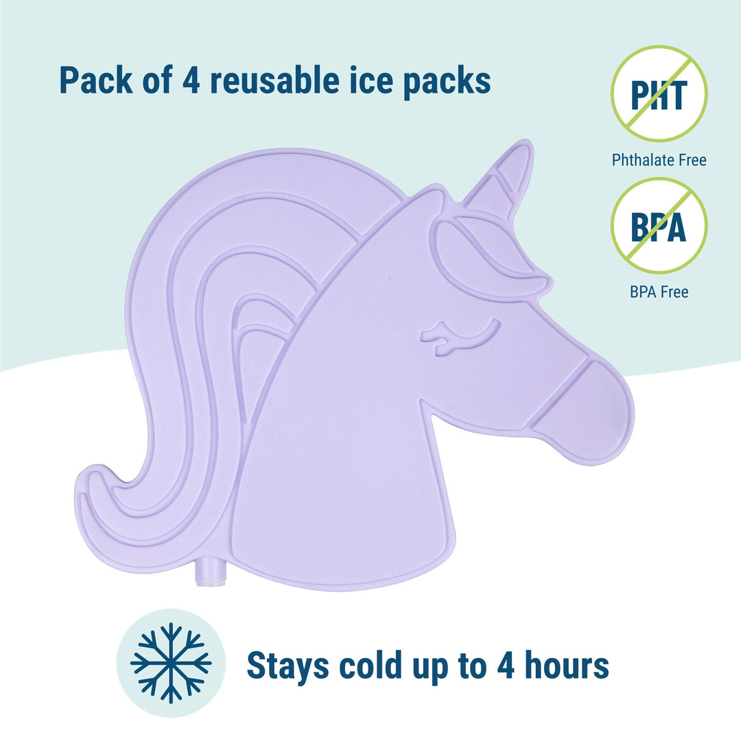 Unicorn Ice Packs - The Glamorous Grub