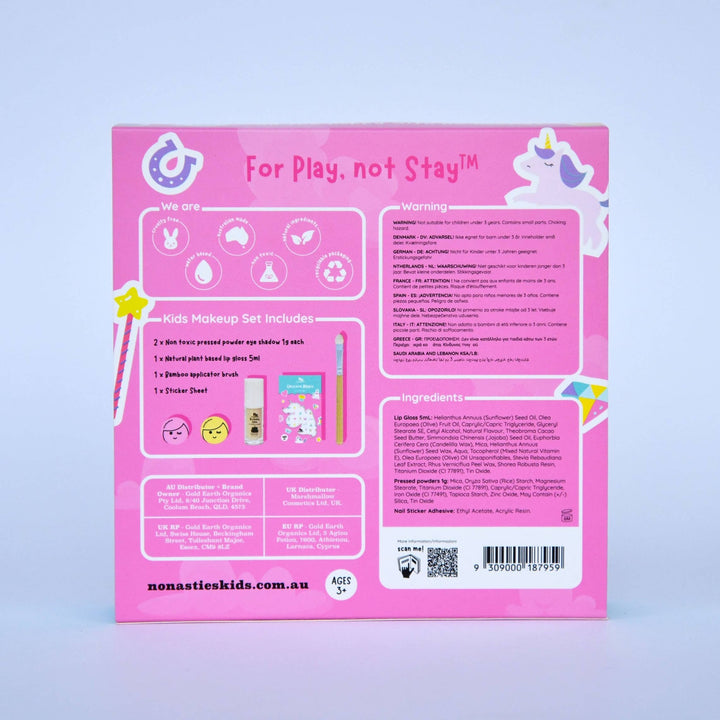 Unicorn Magic Natural No Nasties Kids Makeup Gift Set - The Glamorous Grub
