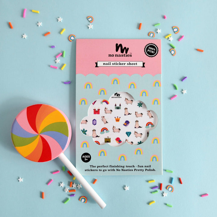 Unicorn Nail Stickers - The Glamorous Grub