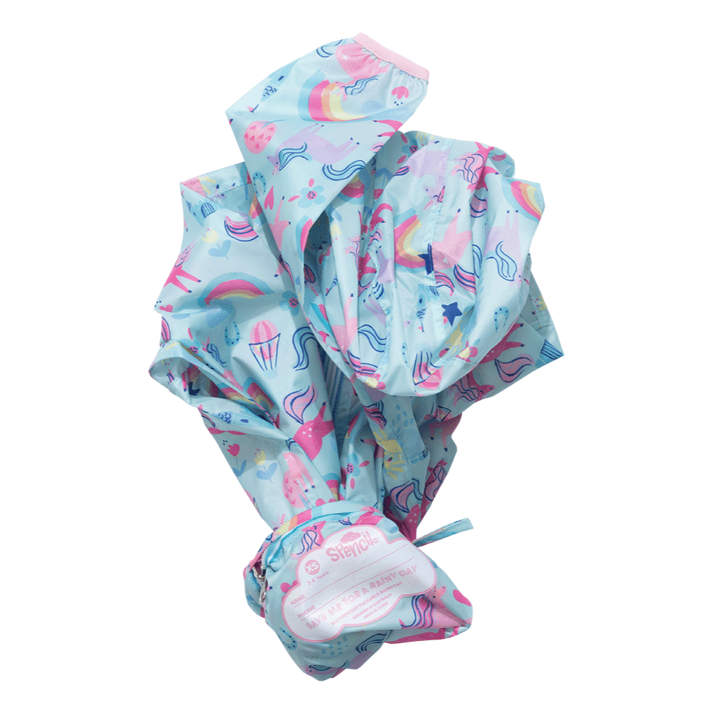 Unicorn Party Raincoat - The Glamorous Grub