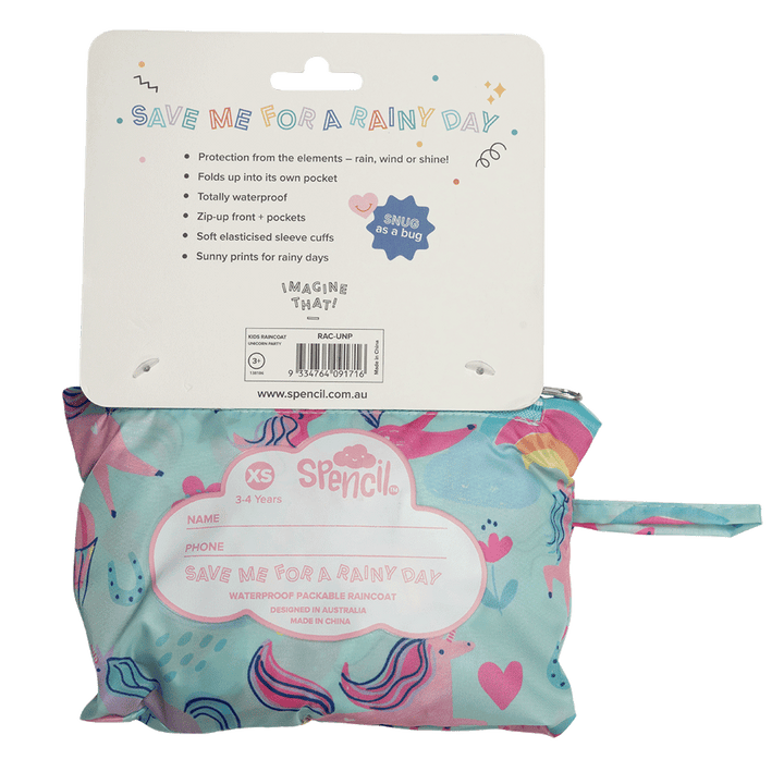 Unicorn Party Raincoat - The Glamorous Grub
