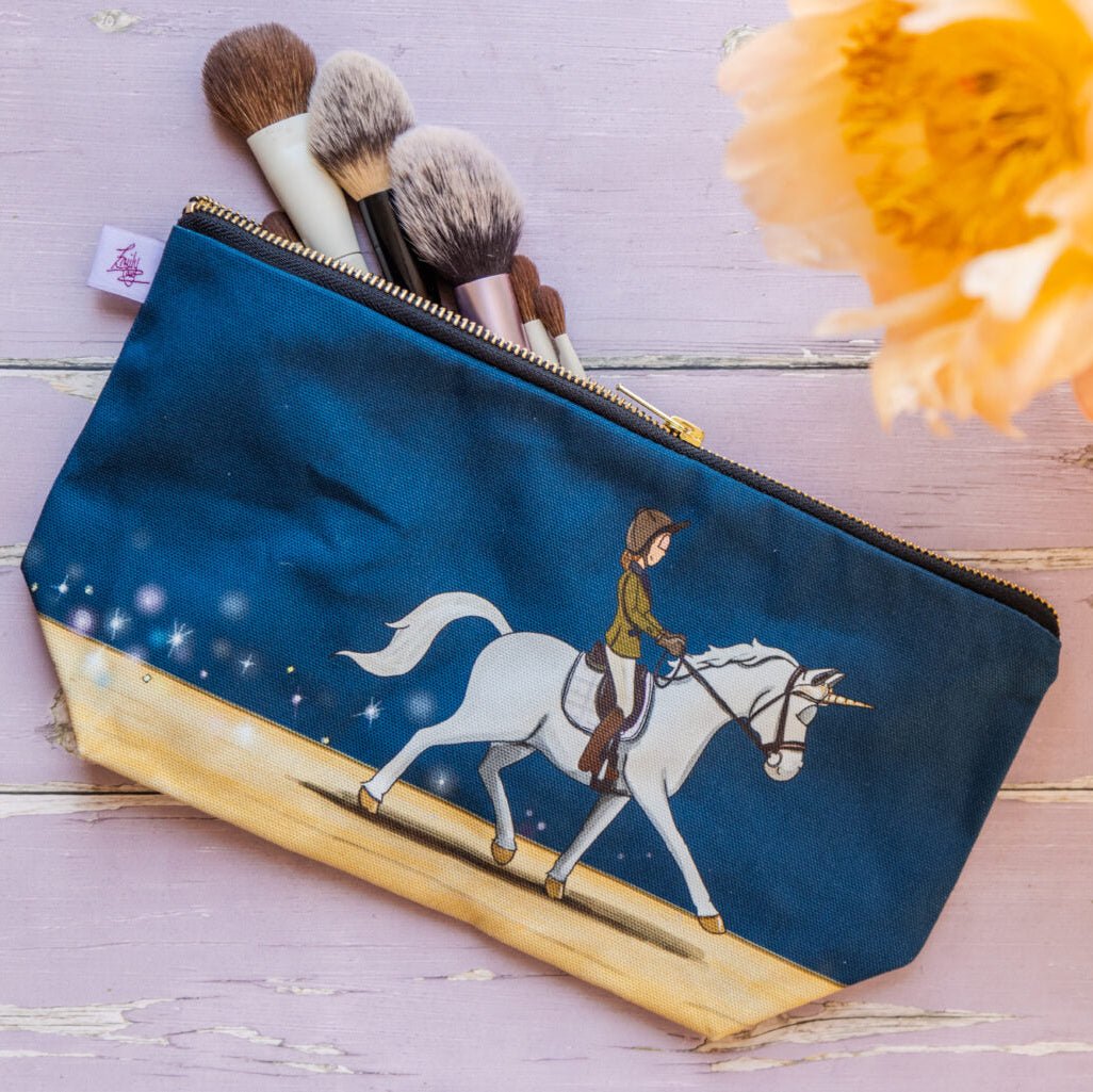 ‘Unicorn’ Wash Bag / Make Up Bag / Pencil Case - The Glamorous Grub