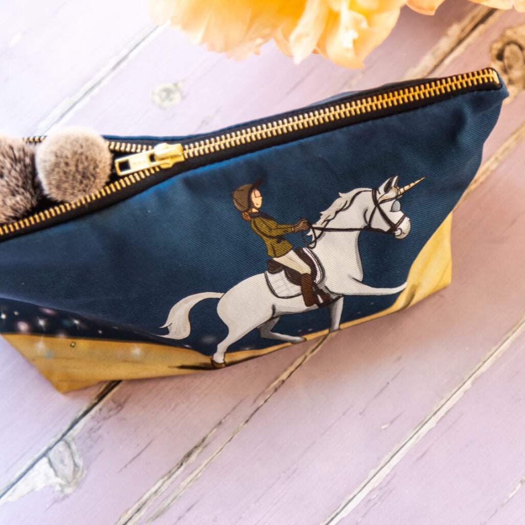 ‘Unicorn’ Wash Bag / Make Up Bag / Pencil Case - The Glamorous Grub