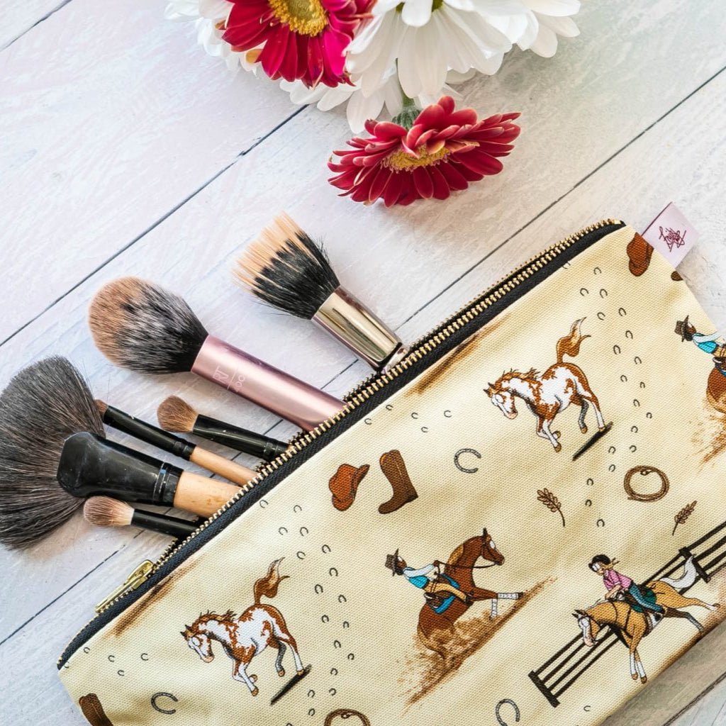 ‘Western’ Wash Bag / Make Up Bag / Pencil Case - The Glamorous Grub