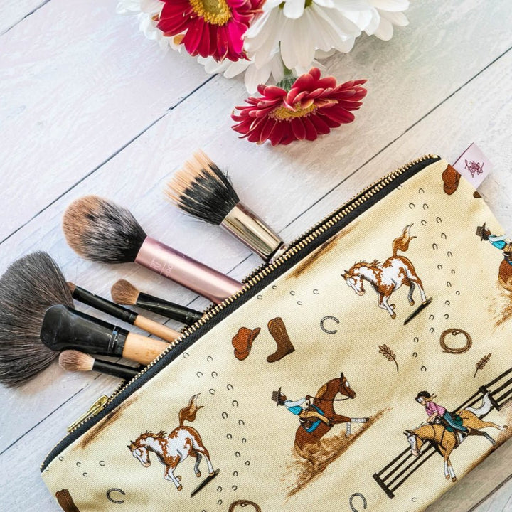 ‘Western’ Wash Bag / Make Up Bag / Pencil Case - The Glamorous Grub