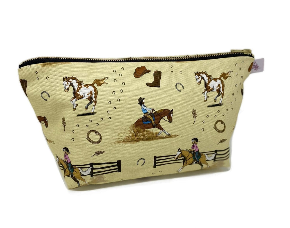 ‘Western’ Wash Bag / Make Up Bag / Pencil Case - The Glamorous Grub