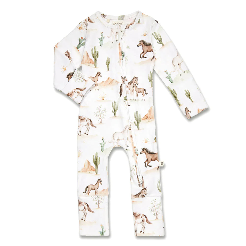 Wild Horses Organic Snuggle Suit