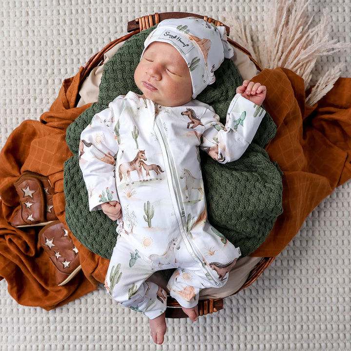 Wild Horses Organic Snuggle Suit