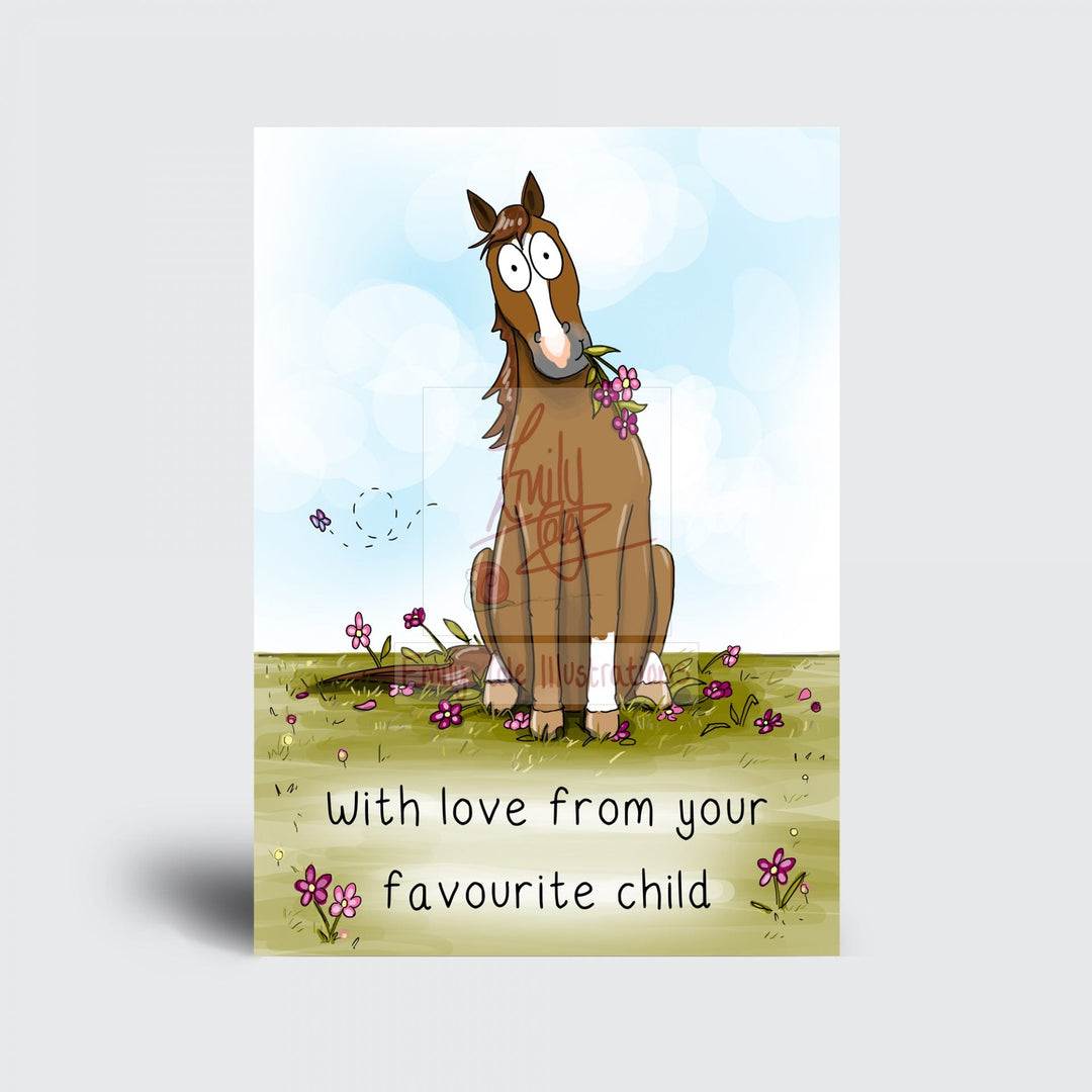 With Love from your Favourite Child - Chestnut - The Glamorous Grub