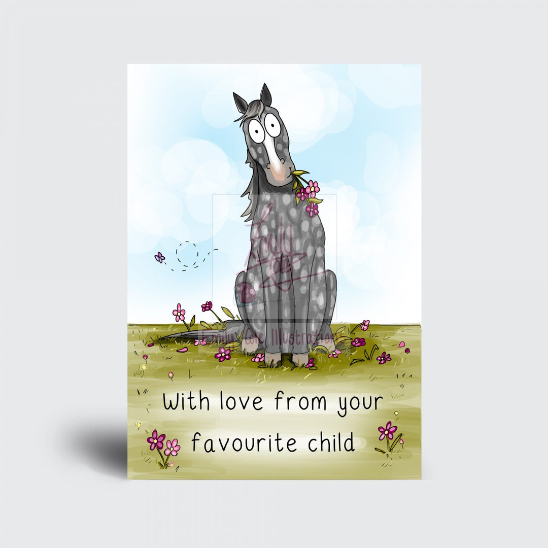 With Love from your Favourite Child - Dapple Grey - The Glamorous Grub