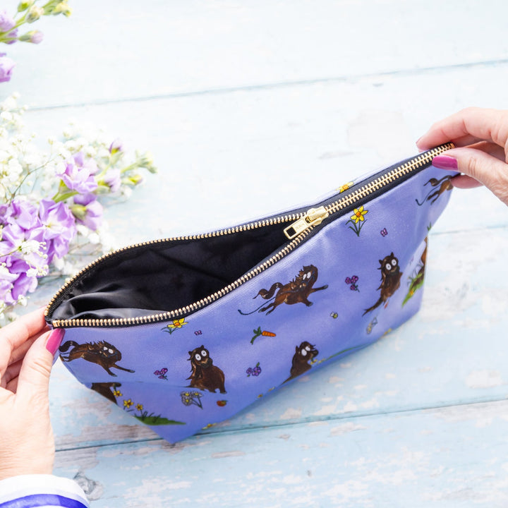 Emily Cole ‘Lilac Shetland Pony’ Wash Bag / Make Up Bag / Pencil Case
