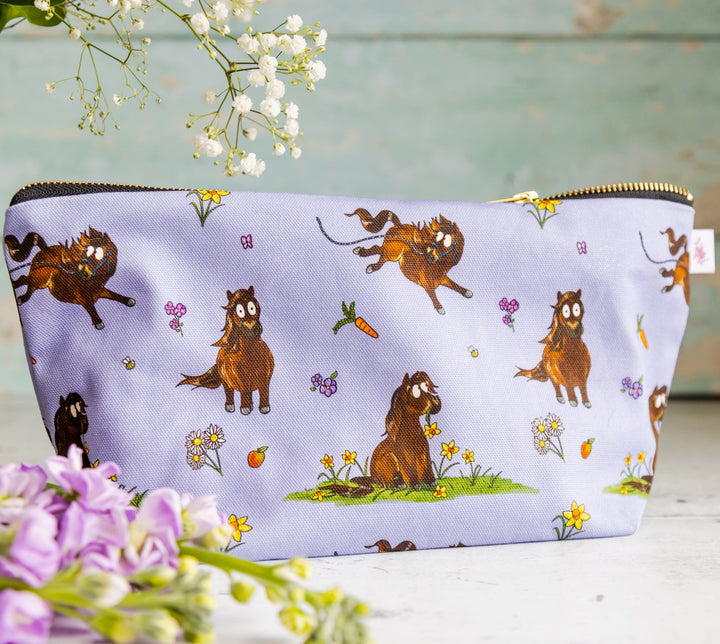 Emily Cole ‘Lilac Shetland Pony’ Wash Bag / Make Up Bag / Pencil Case