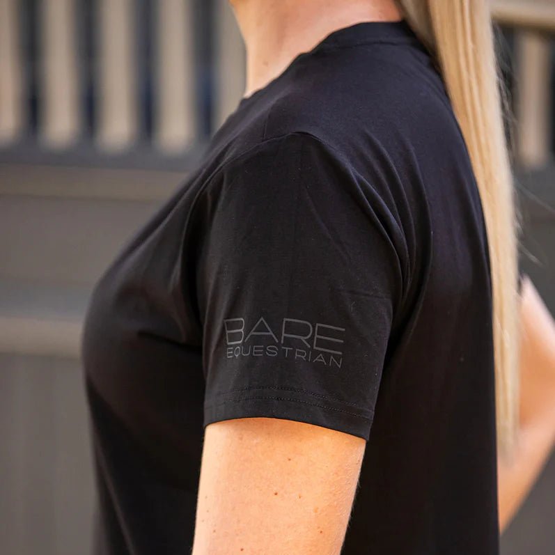 Youth BARE Black Logo T-Shirt - Black - The Glamorous Grub