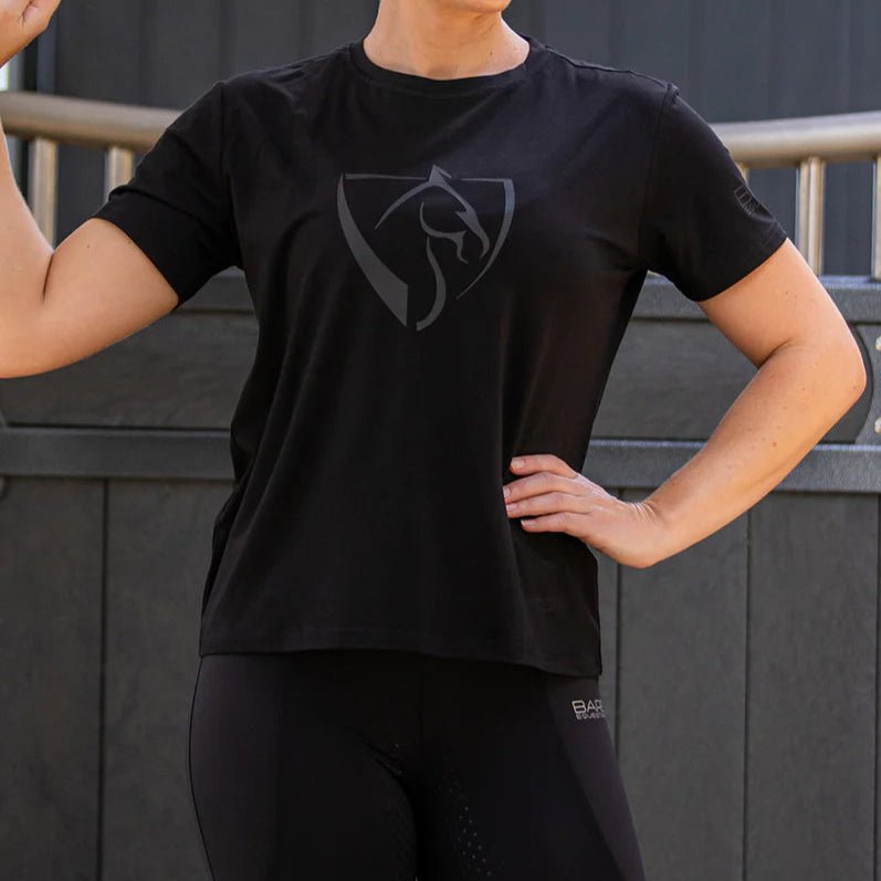 Youth BARE Black Logo T-Shirt - Black - The Glamorous Grub