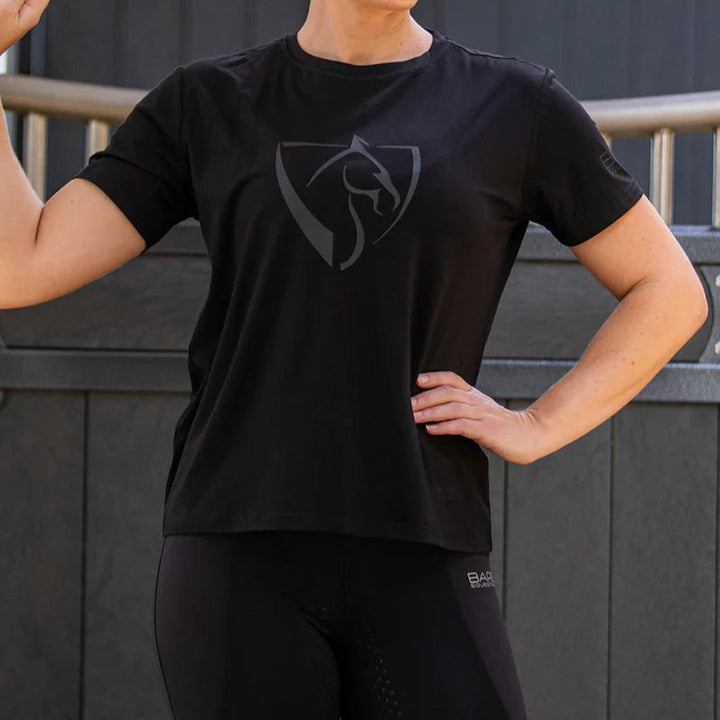 Youth BARE Black Logo T-Shirt - Black - The Glamorous Grub