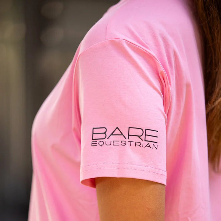Youth BARE Black Logo T-Shirt - Pink - The Glamorous Grub