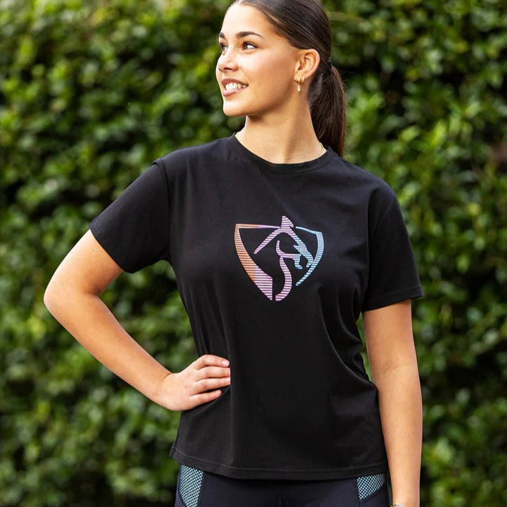 Youth BARE Neon Logo T-Shirt - Black - The Glamorous Grub