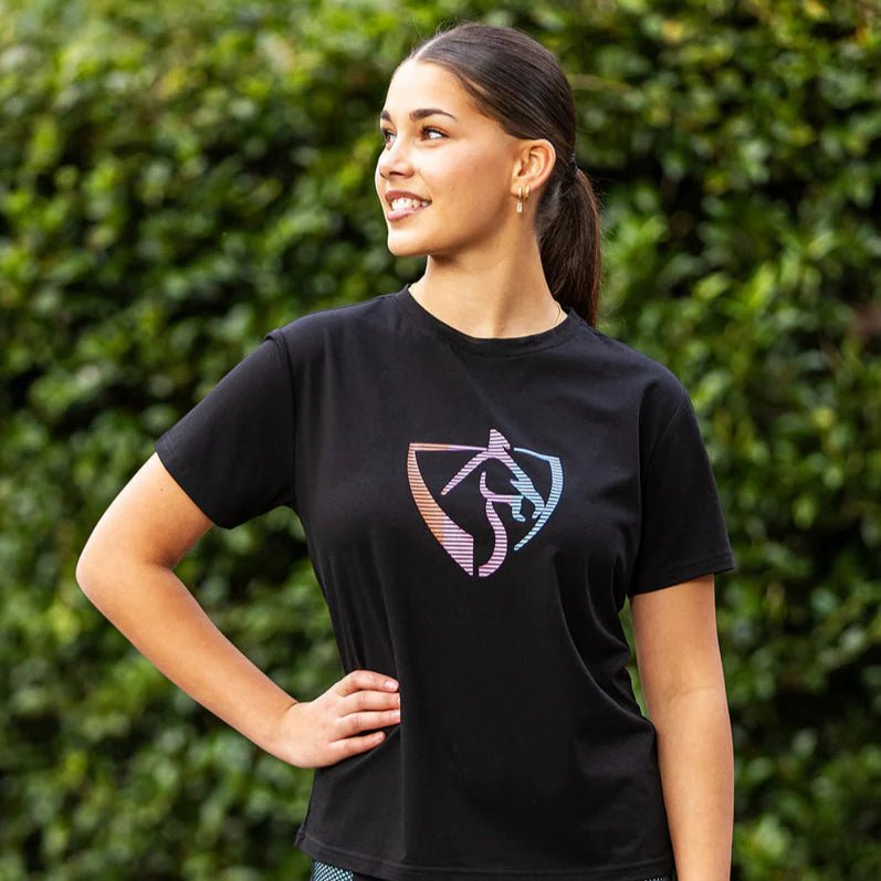 Youth BARE Neon Logo T-Shirt - Black - The Glamorous Grub